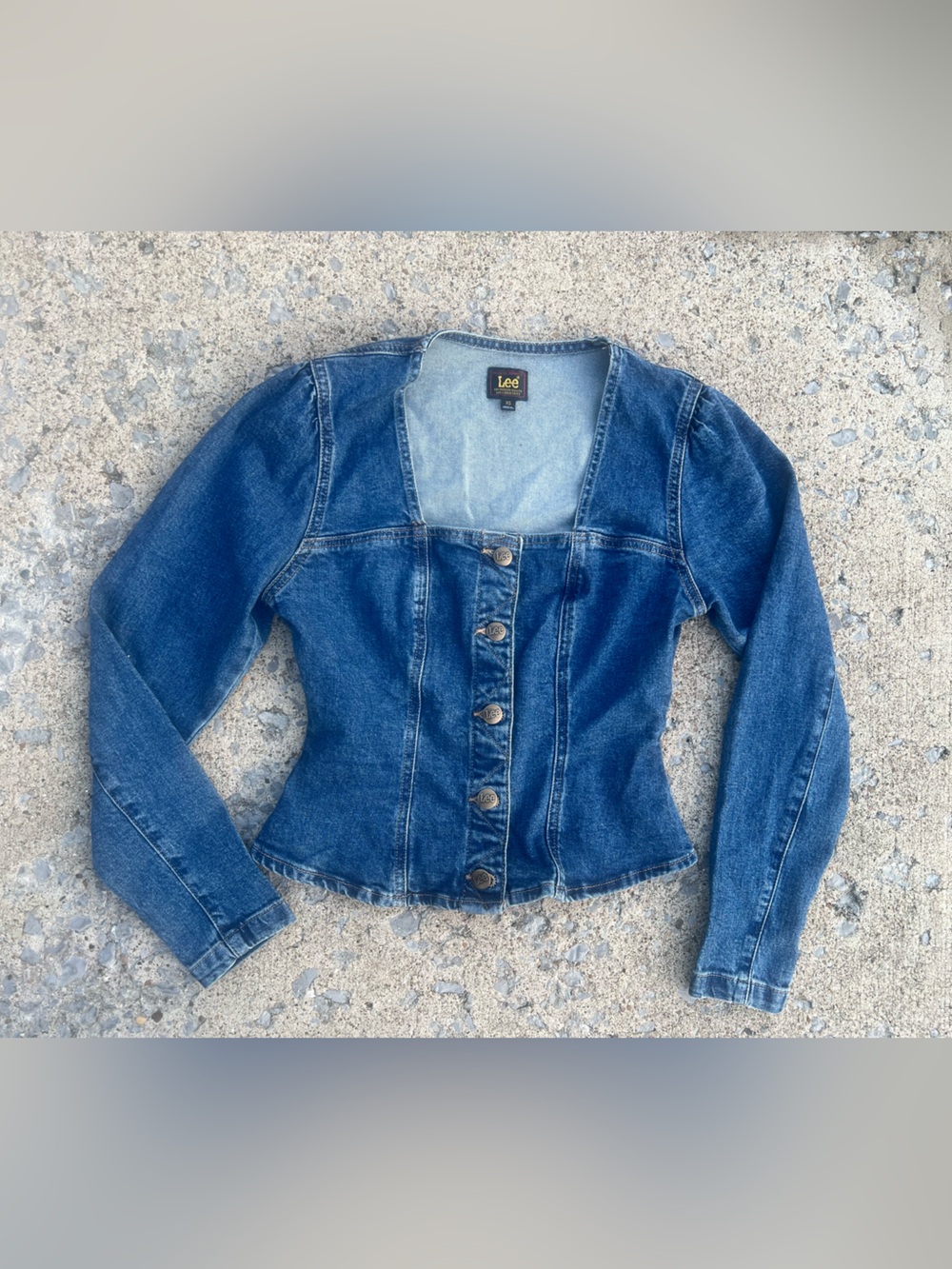 Lee blue button-front denim jacket